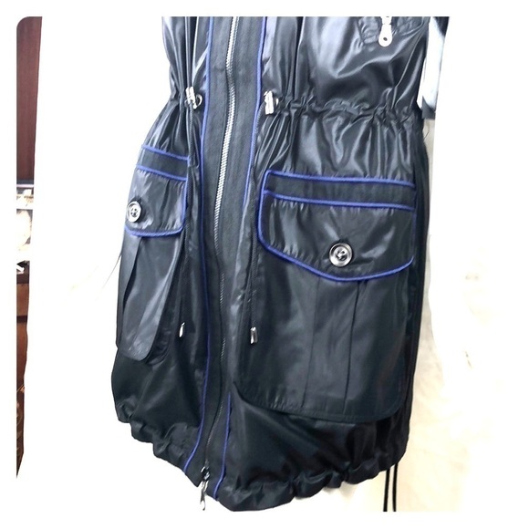 Bnwt-g.e.t Water Resistant Coat/Jacket Edgy/ Sleek - Picture 5 of 8
